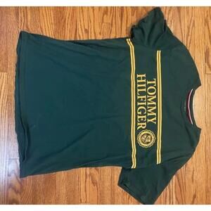 Tommy Hilfiger Green and Yellow Short Sleeve McMl Golf Polo Xxxv